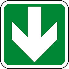 Arrow pointing downwards