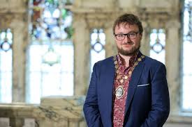 Belfasts Deputy Lord Mayor Councillor Emmet McDonough Brown