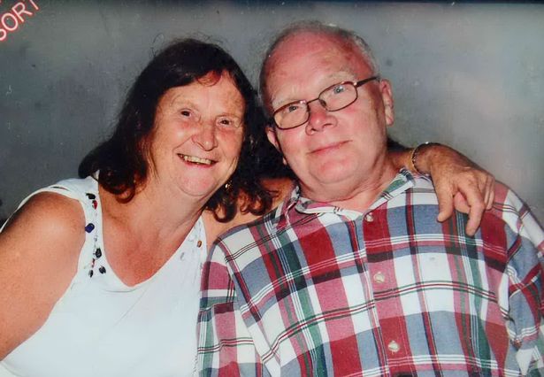 Carol Acton with her partner Geoffrey Elwell who died while fighting for disability benefits