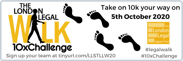London Legal Walk 10xChallenge Banner
